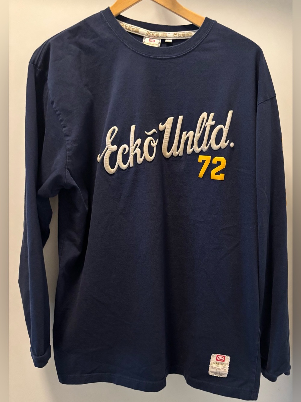 Ecko Unlimited Navy Tee with White and Red Label